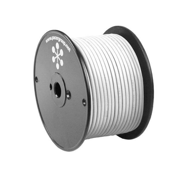 Pacer Group Pacer White 14 AWG Primary Wire, 100' WUL14WH-100